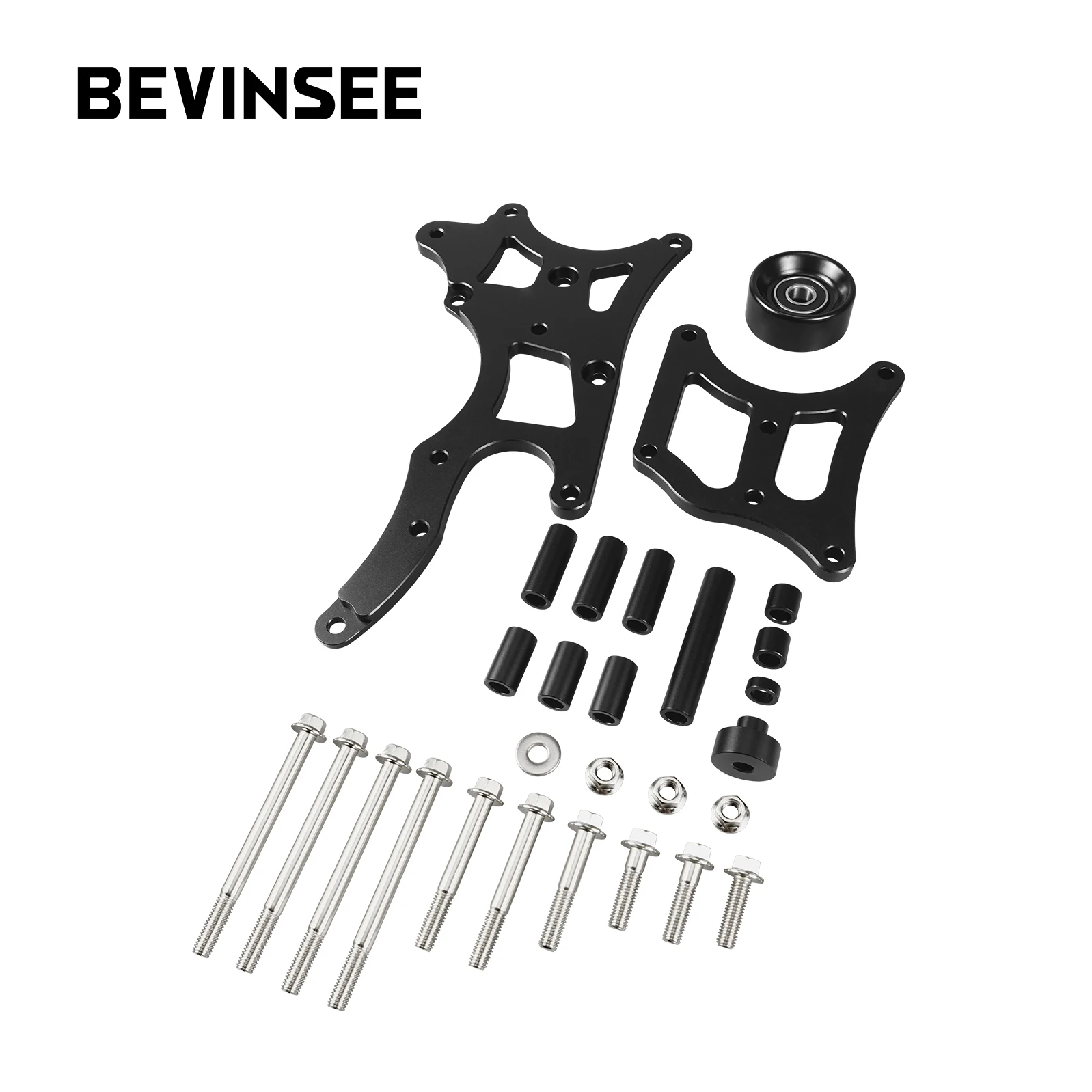 BEVINSEE LS Truck Factory Location Alternator Power Steering Bracket For LQ4 LQ9 LY5 4.8L 5.3L 6.0L