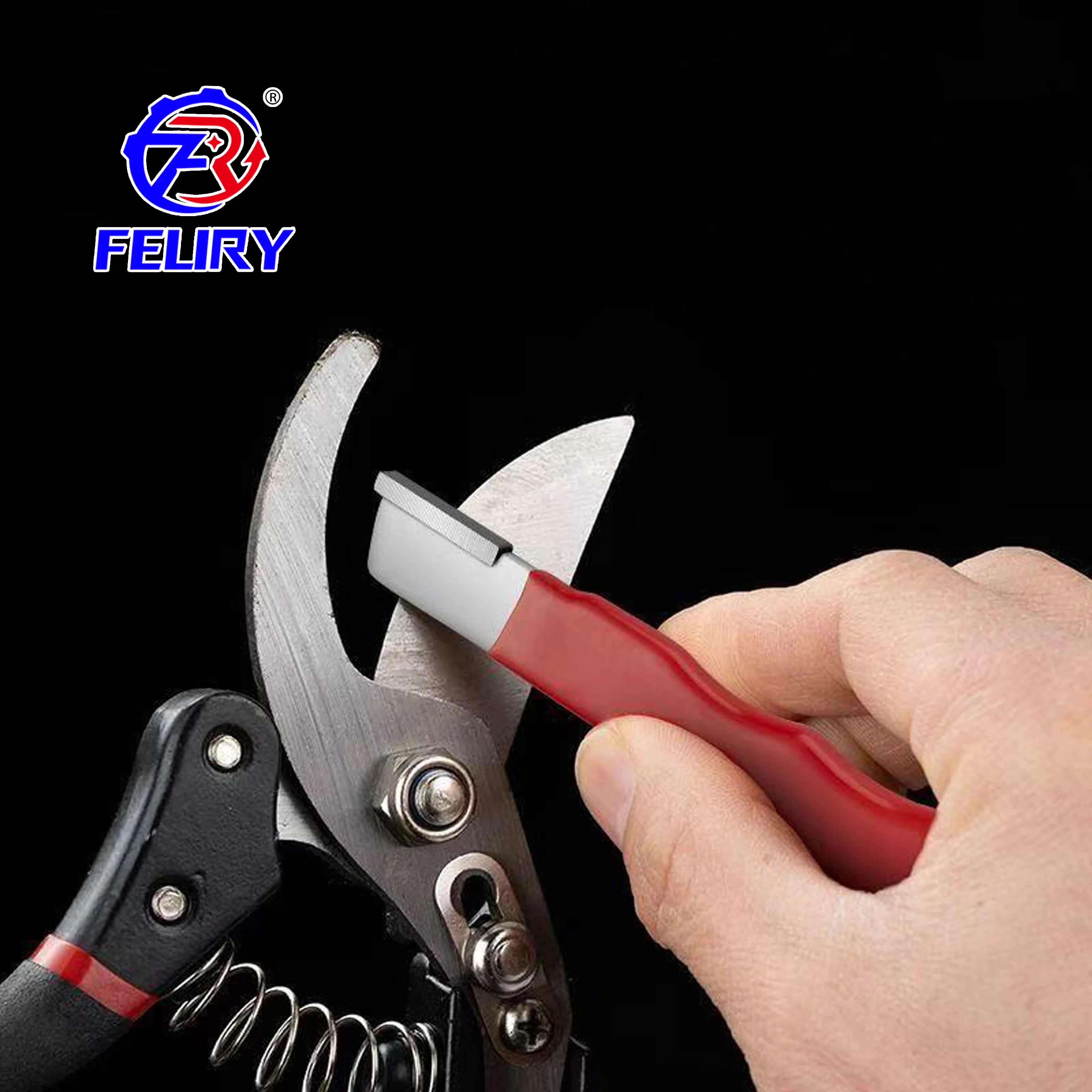 مقص مبراة مقص حديقة متعدد الوظائف مبراة مبراة أدوات المطبخ الحجرية سكين ومقص أداة شحذ #1