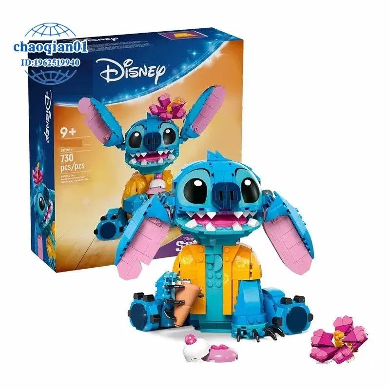 

New Stitch Angel CP Building Blocks 2025 - Large Piece Cartoon Toys with Moving Ears Kids Assembly Gift for Boys Girls Birthday