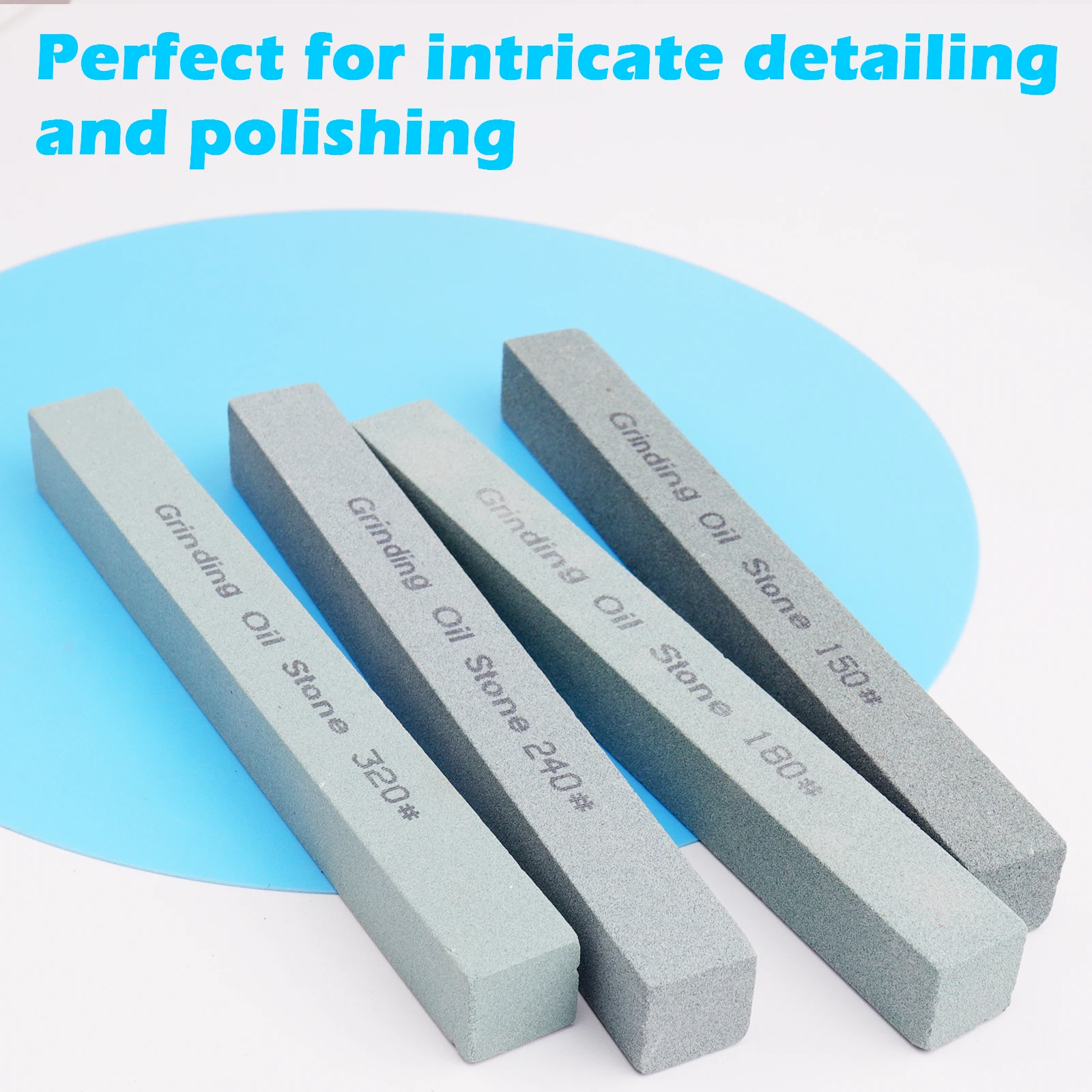 

1PC Square Sharpening Stone Grits 150#, 180#, 240#, 320# Green Silicon Carbide Honing Whetstone for Metal & Knife(150x16x16mm)