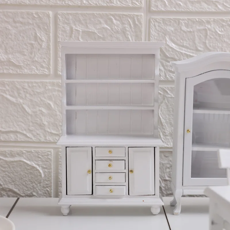 1:12 dollhosue Mini furniture model material Miniature scene study bookcase handicraft