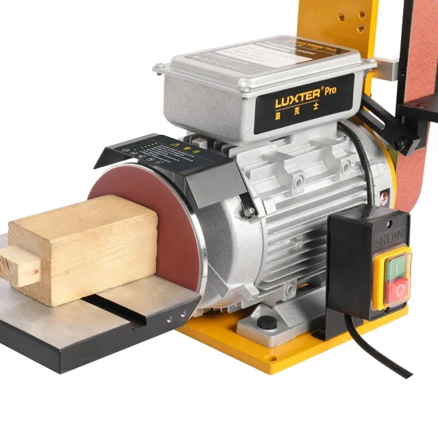 LUXTER Belt Sander Vertical/Horizontal Dual-use 2200W Grinding Machine bench Grinder Sander Professional Level