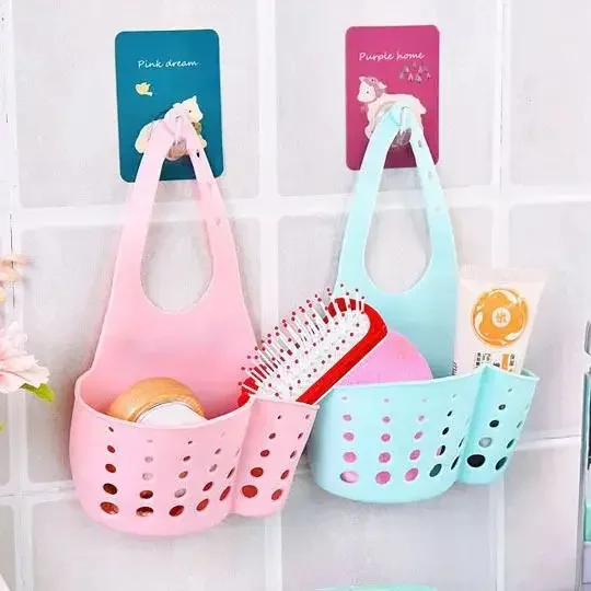 Küche Waschbecken Halter Hängen Ablauf Korb Einstellbare Seife Schwamm Regal Organizer Bad Wasserhahn Halter Rack Küche Zubehör