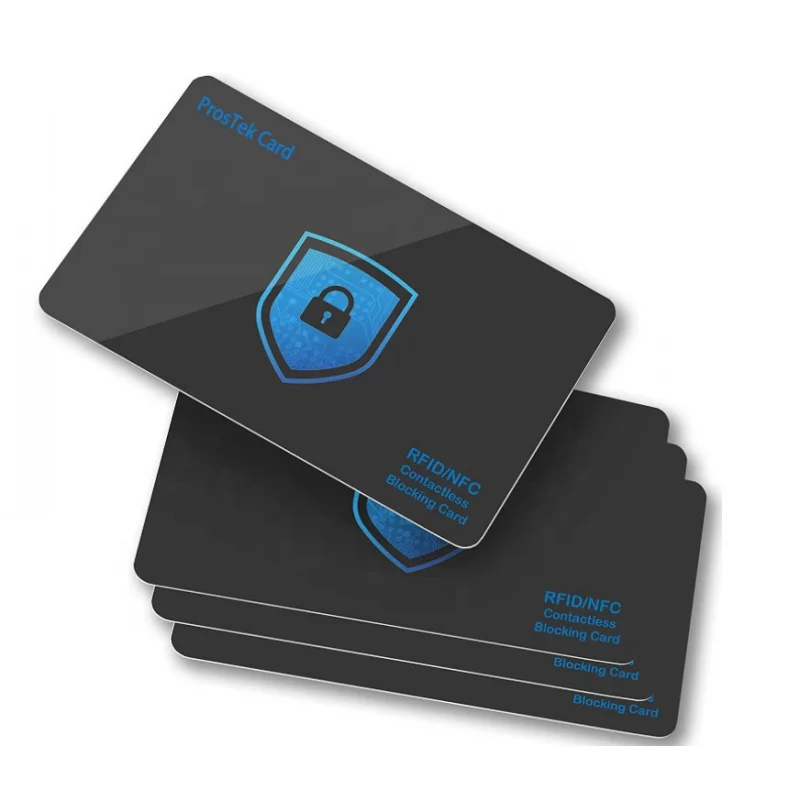 Custom ize Logo RFID contactless card Wallet & Purse Shield anti hacker protector blocking card