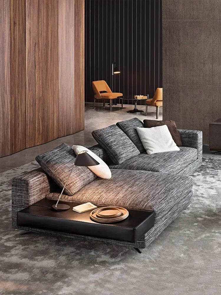 TAO Living Room Fabric Craft Sofa U-Shaped Corner Concubine Combination Furniture