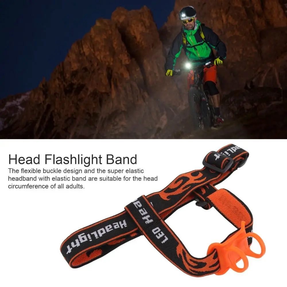 Elastic Strap Headlamp Holder Strap Adjustable Diameter Universal Fit Hands Free Headlamp Mount Secure Grip Lightweight Design
