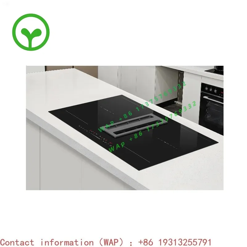 【2026】Temperature Sensor Touch Control 4 Burner Induction Hob Combined With Down Air Hood
