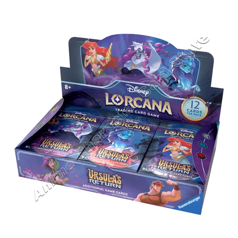 Disney Card TCG English original Lorcana Cards Chapter 1 Flood Origin Ink-Land Ursula Supplement box Child Birthday Hobby Gifts