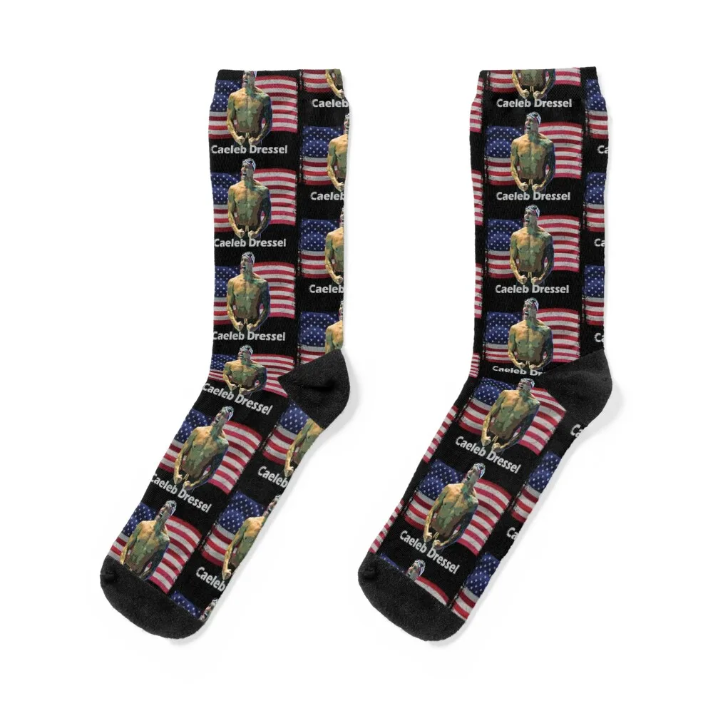 

Caeleb Dressel USA swimming team Socks hiphop retro funny gift sports stockings Designer Man Socks Women's