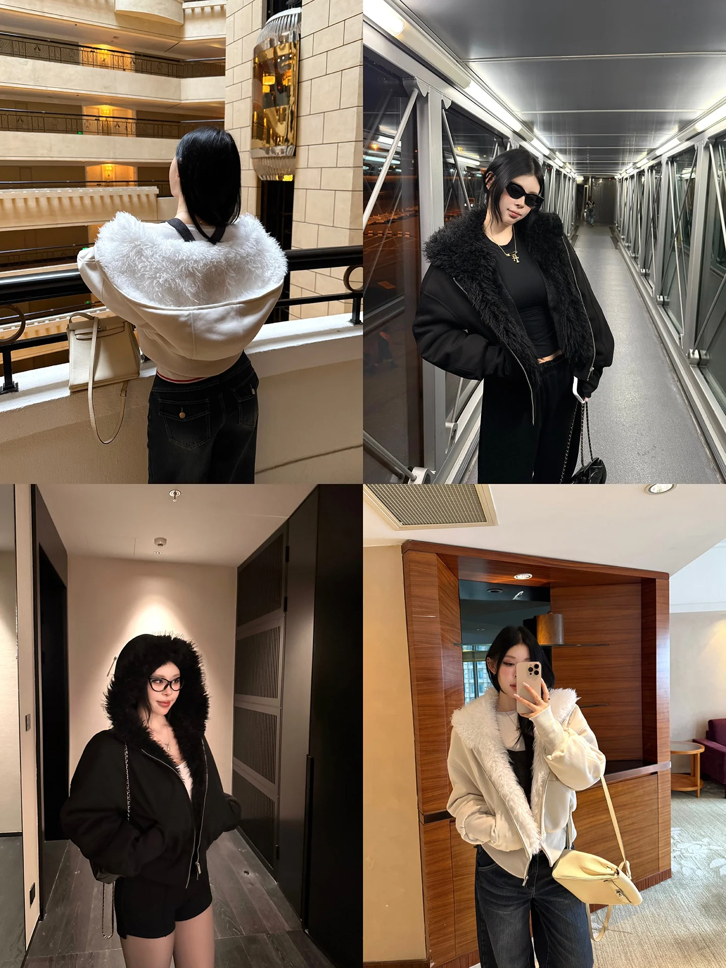 

Женская утепленная куртка Kuroha Xuanqi с меховым воротником, повседневная, теплая, из хлопка, с длинными рукавами, на молнии, для активного отдыха