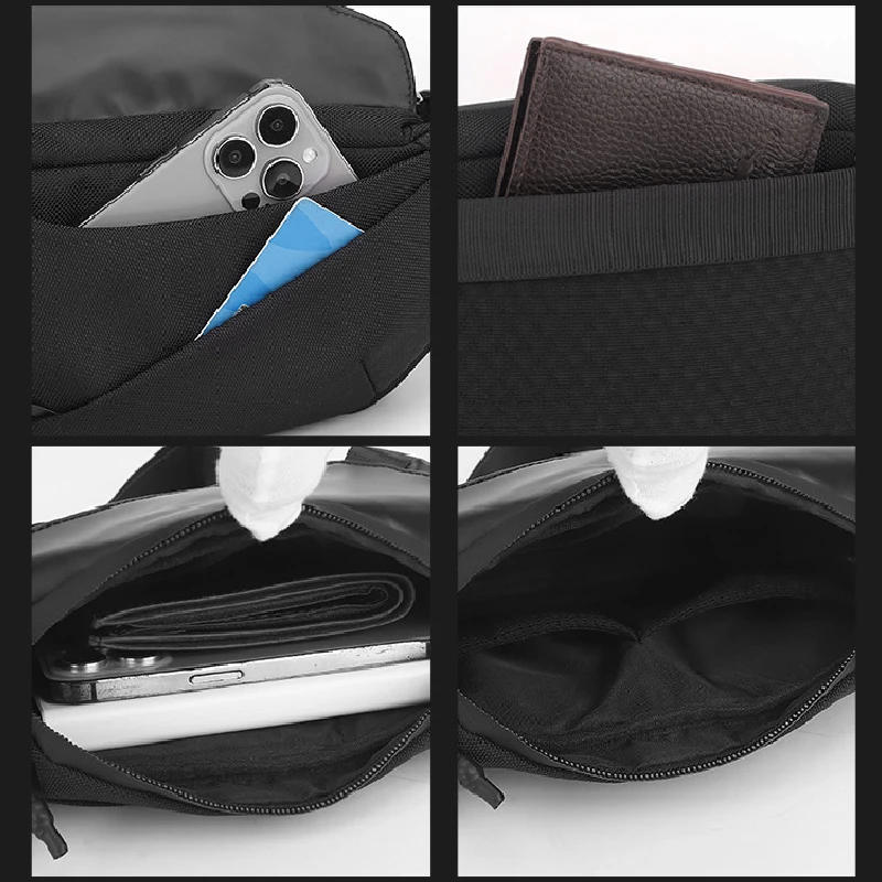 Fashion Waterproof Ride Waist Packs Solid Color Fanny Pack Unisex Belt Bags Trendy Travel Storage Phone Chest Pack Crossbody Bag view 4