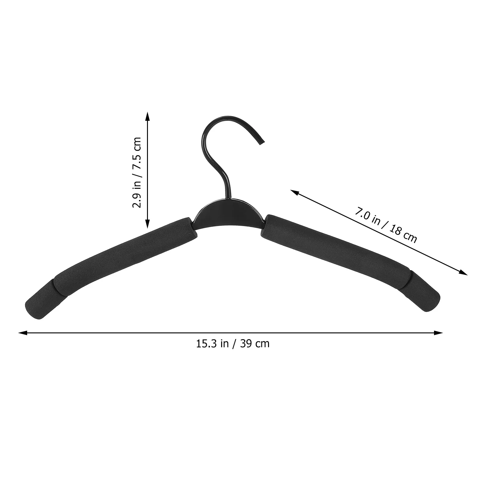 

10Pcs Pants Hangers Sponge Skirt Hanger Clothes Organizer Home Closet Storage Space Saving Hanging Organizer