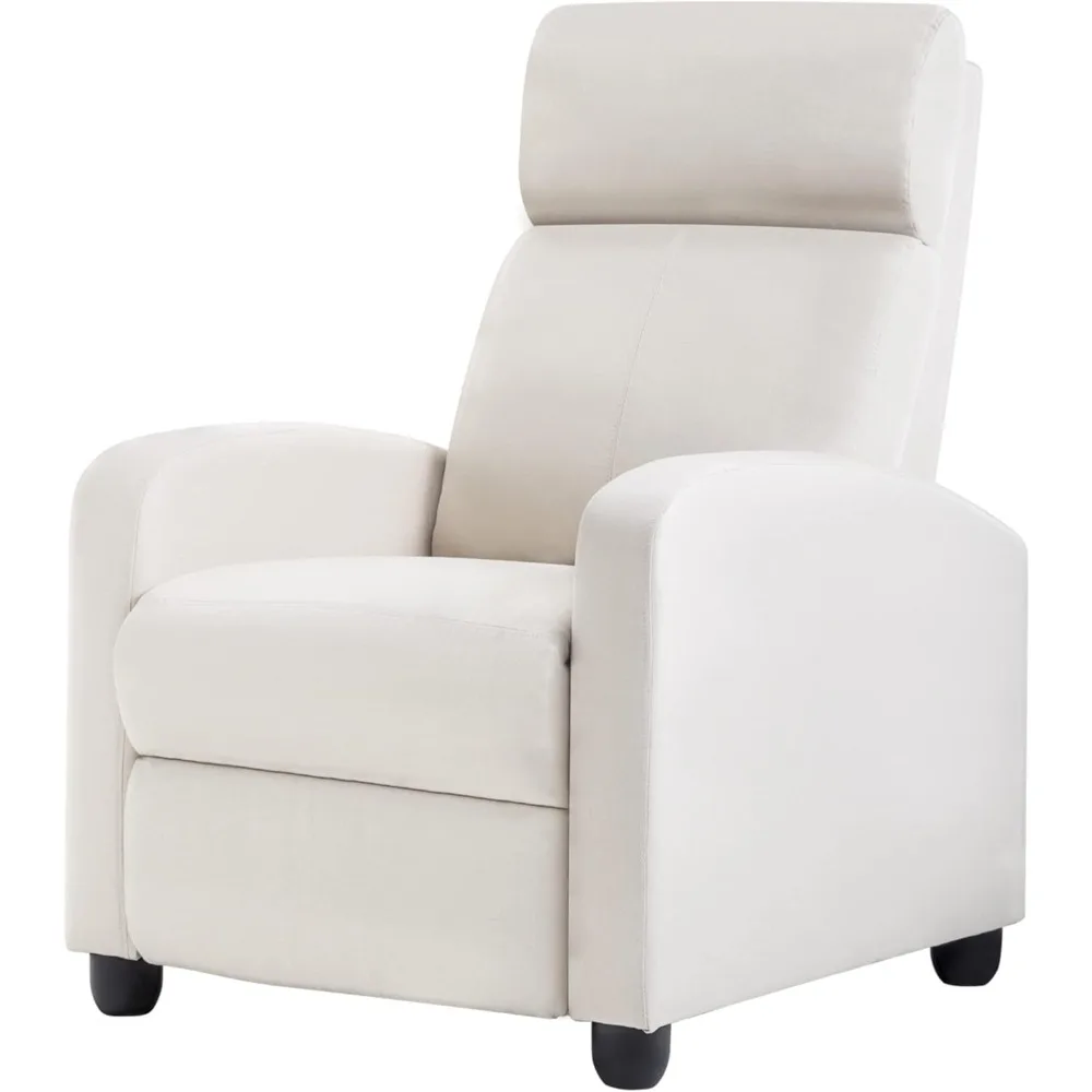 

Recliner Chair for Living Room Modern Wingback Sofa Home Theater Seating Push Back Reclining Chair with Lumbar Support (with Ma