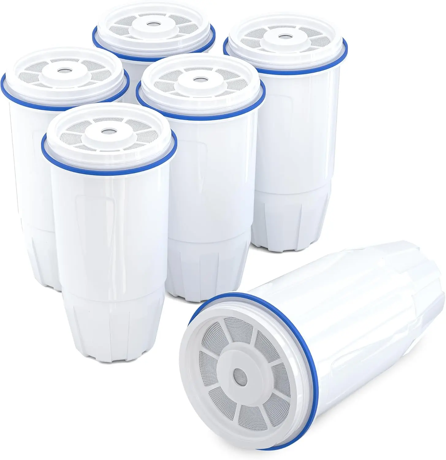 

6-Pack Multi-Stage Water Filter Replacement for Zero Pitcher & Dispenser, Reduces Lead, Chromium, PFOA/PFOS