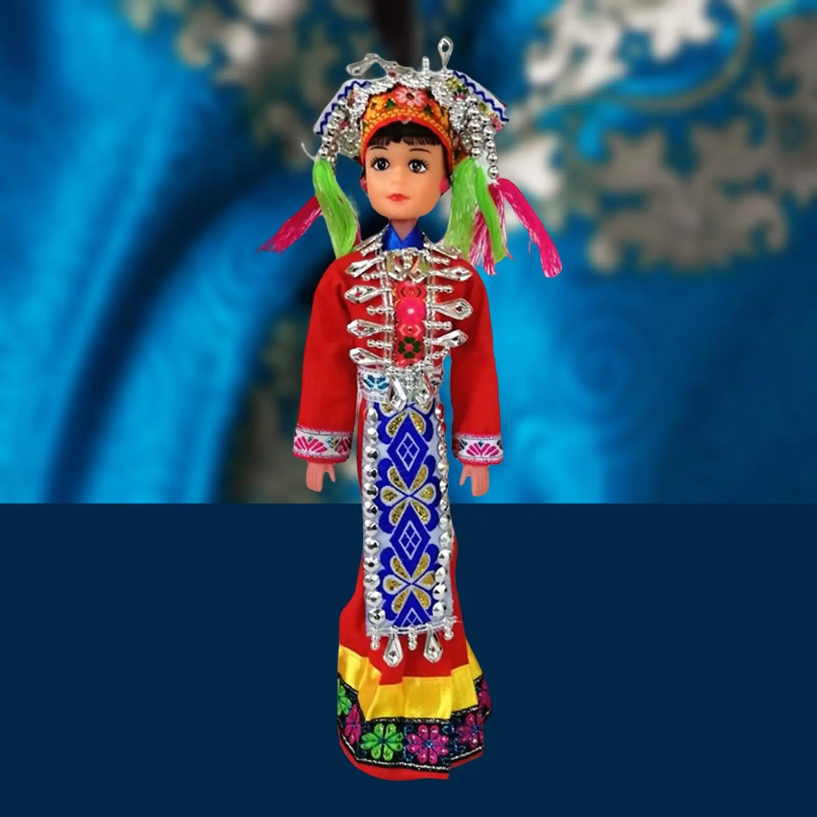 Ethnic Doll Dress up Accessories Ancient Traditional Chinese Dolls for Valentine Birthday