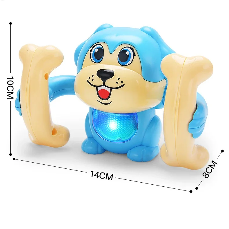 Baby Elektrische Tuimelende Hond Baby Elektrische Huisdier Rollende Speelgoed Cartoon Hond Voice Control Tuimelende Licht Muziek Grappig Speelgoed Kinderen Cadeau