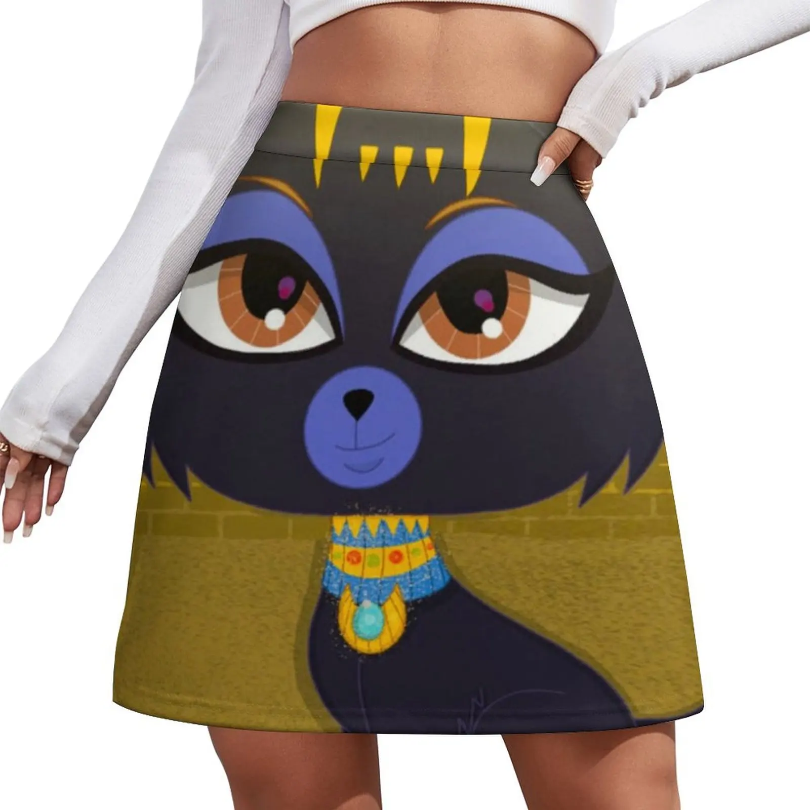 Littlest Pet Shop (Egyptian Cat) Mini Skirt skirt sets Female skirt Mini