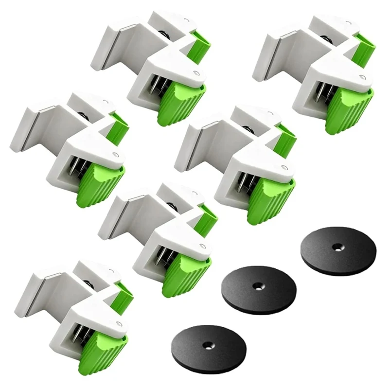 6pcs Woodworking Filler Board Installation Clamp, Scribe Jig Tool, Cabinet Filler Board Positioning Alignment Tool