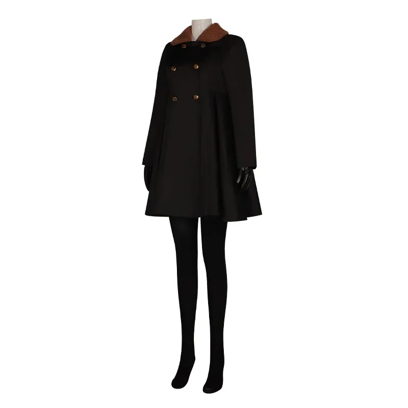 M3gan Cosplay Costume pour femme, robe Megan, jupe Ai Butter Robots, haut et chaussettes, film Horrible, manteau à col en