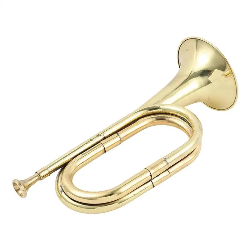 

Trumpet Bugle Horn Taps Bugle Toy Trumpet Gold Band & Orchestra Musical Instruments Fashionable Cavalry Trumpet For Orchestra