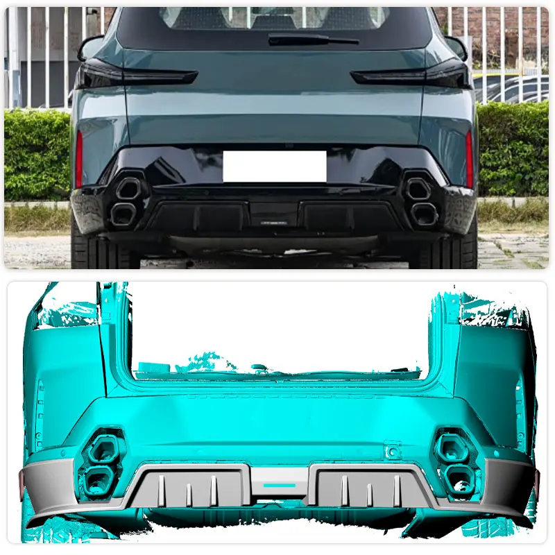 for BMW XM G09 2023-2026 Carbon Fiber Car Rear Bumper Diffuser Lip Spoiler Racing Rear Diffuser Apron Lip Guard Body Kits
