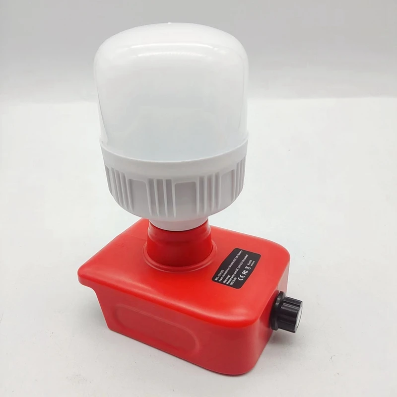 Cordless Table Lamp Desktop Emergency Light LED Work Lights Flashlights 12W For Li-Ion Battery