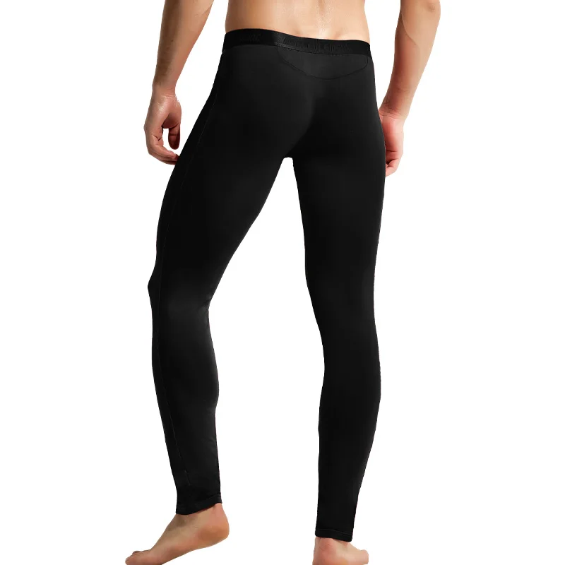 Men's long Johns, magnetic single-piece thin underpants, tight youth thread pants, thermal pants, autumn slim-fit leggings
