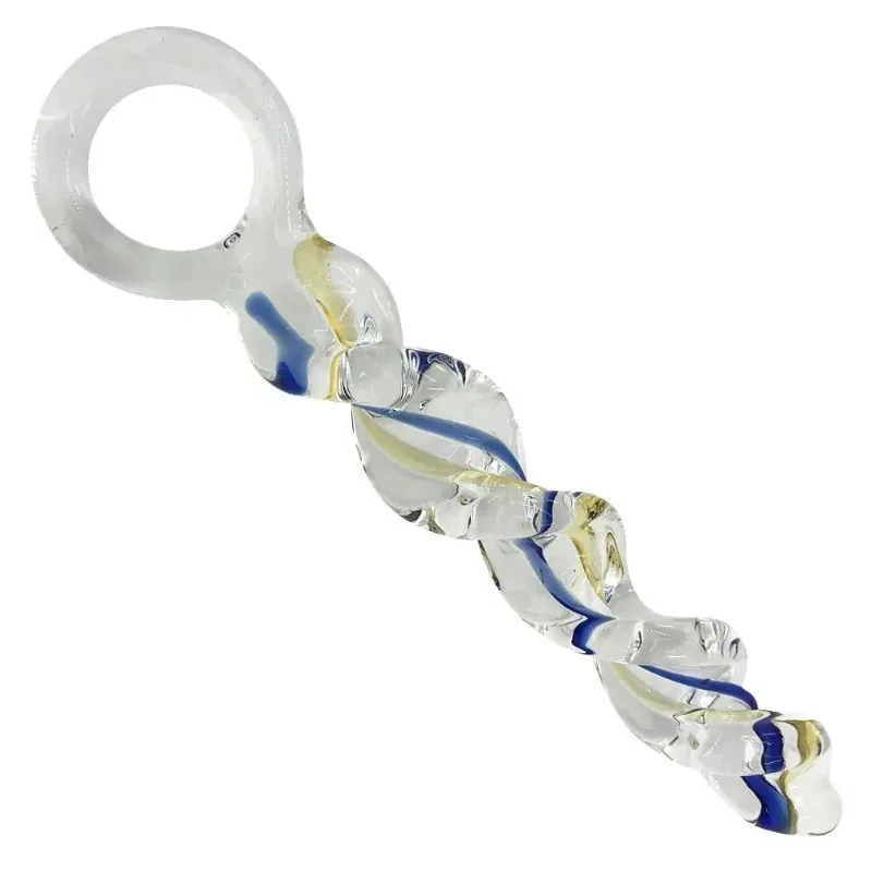 Butt Plug Adult Masturbator Crystal Artificial Anus Beads Insert Vagina Penis Pyrex Glass Dick Anal Dildo Sex Toys for Women