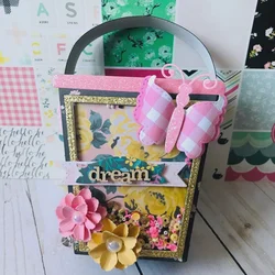 Flip Top Drawer Box Metalowe wykrojniki do scrapbookingu DIY Album Papierowe karty Dekoracyjne rękodzieło Wytłaczanie Wykrojniki