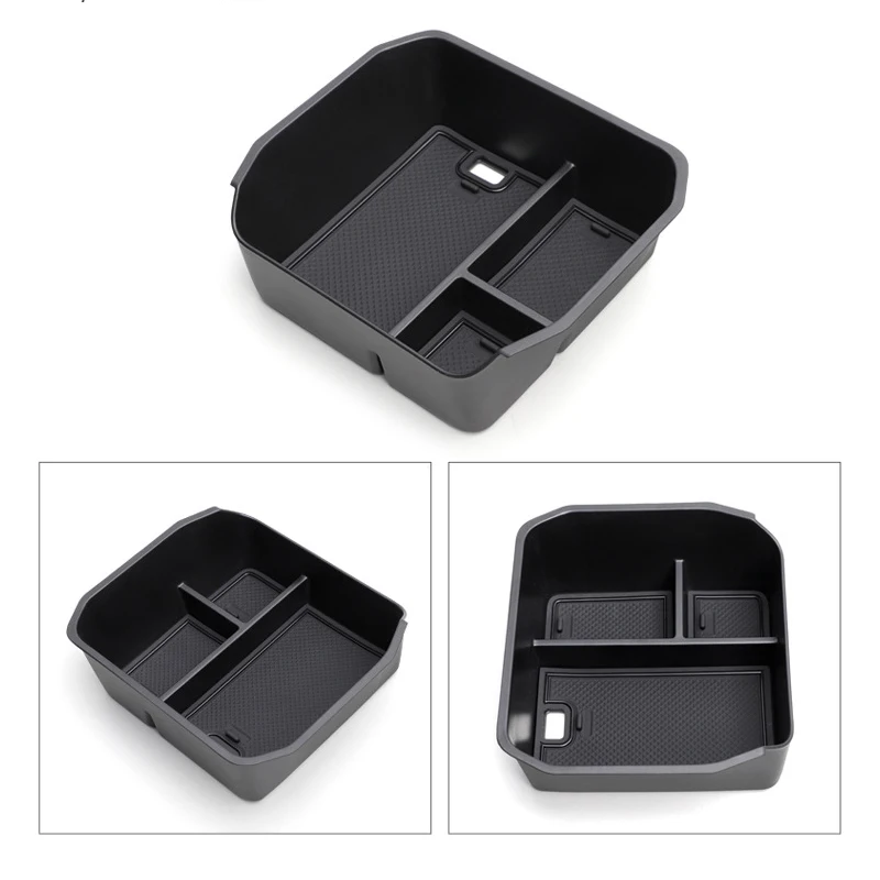 Car Center Console Organizer For Land Rover Defender 110 2022-2024  Armrest Storage Box Tray(Suitable For Fridge Version)