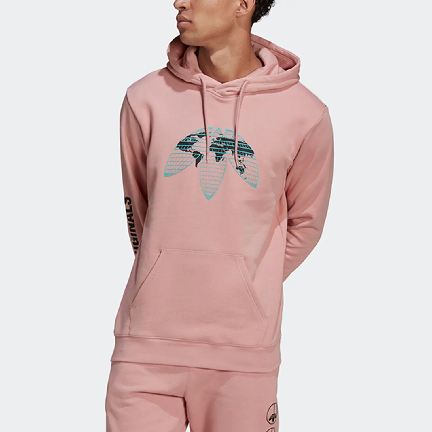 Adidas Authentic Three Leaves New Style Casual Men's Sports Hooded Hoodie HF4903