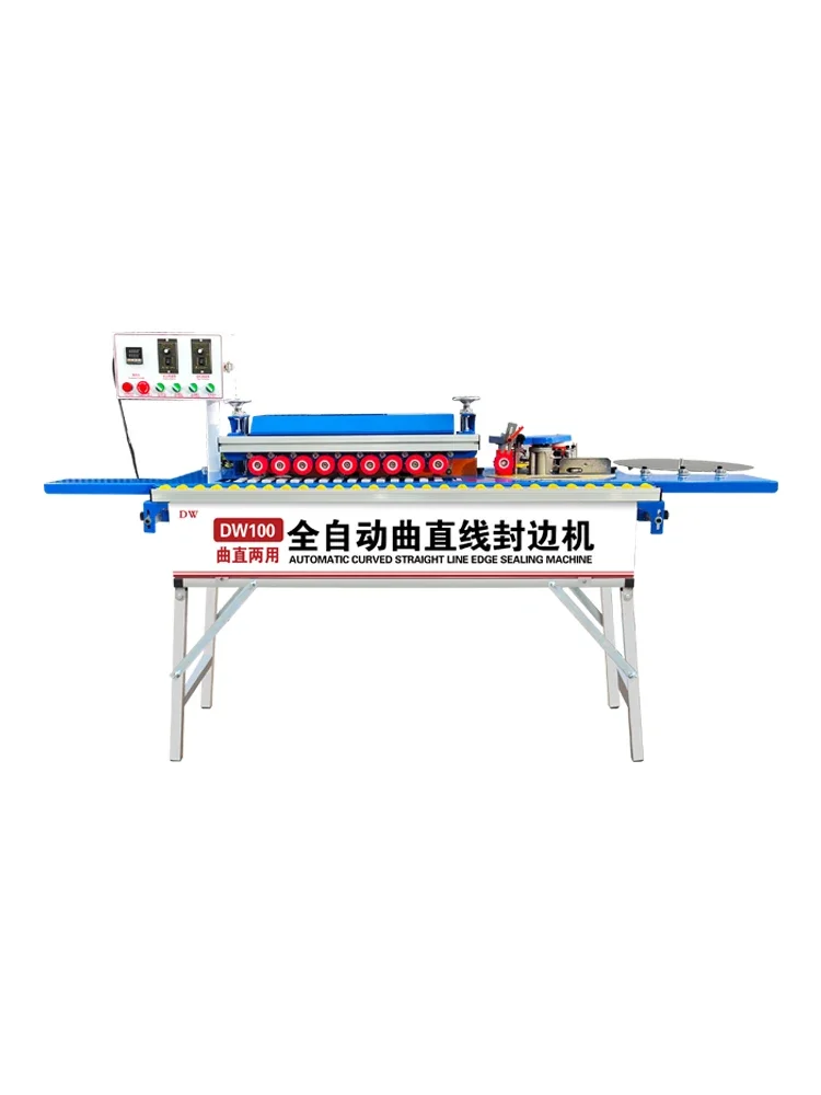 Beichen woodworking fully automatic edge banding machine Small home decoration curved straight line edge banding and trimming in