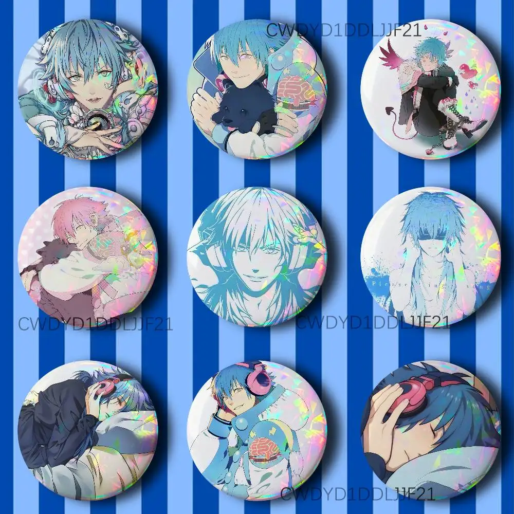 Aoba Seragaki D-DRAMAtical Murder Button Pins Cartoon Badge Round Brooch on Backpack Accessories Jewelry Gift for Friend