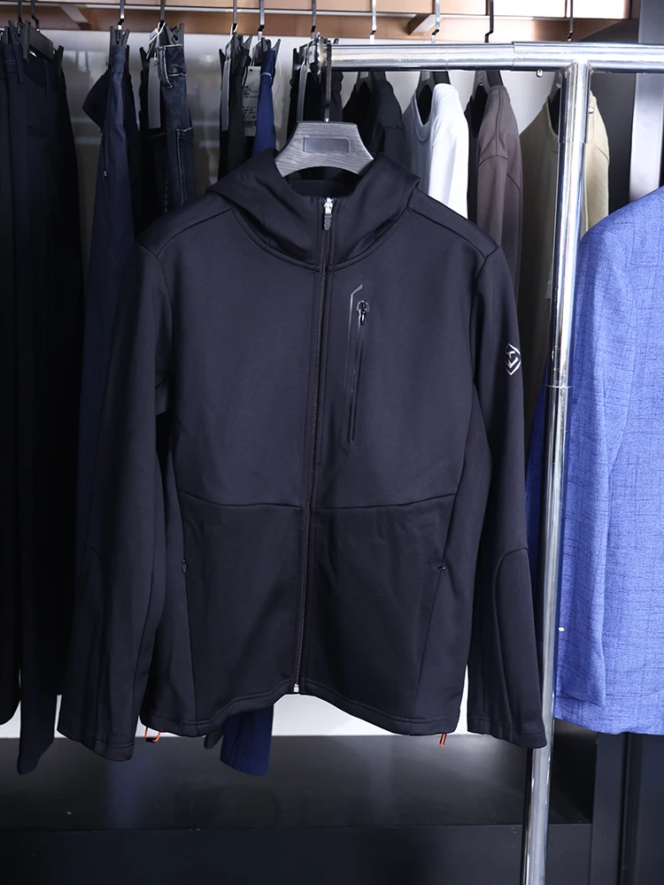 

Faionable Простая мужская толстовка с капюшоном Jaet Haome Color Весна Осень Универсальная H Домашняя этикетка Усовершенствованная молодежная 2) Sle