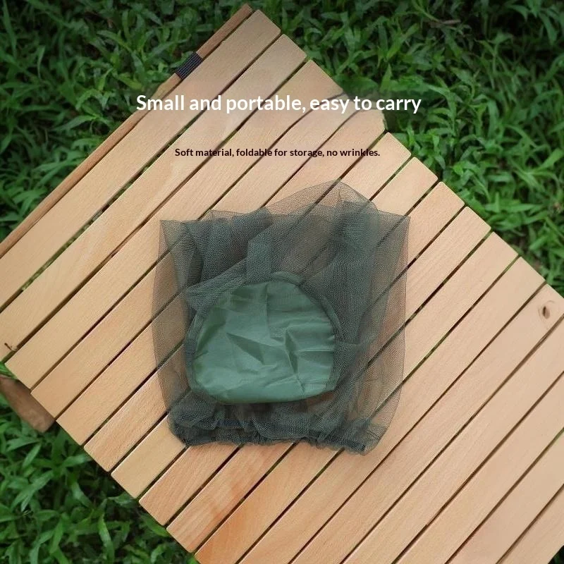 Mosquito Head Net Bucket Hat Portable Breathable Mesh Anti-Insect Protection for Outdoor Hiking Camping Gardening Daily Use