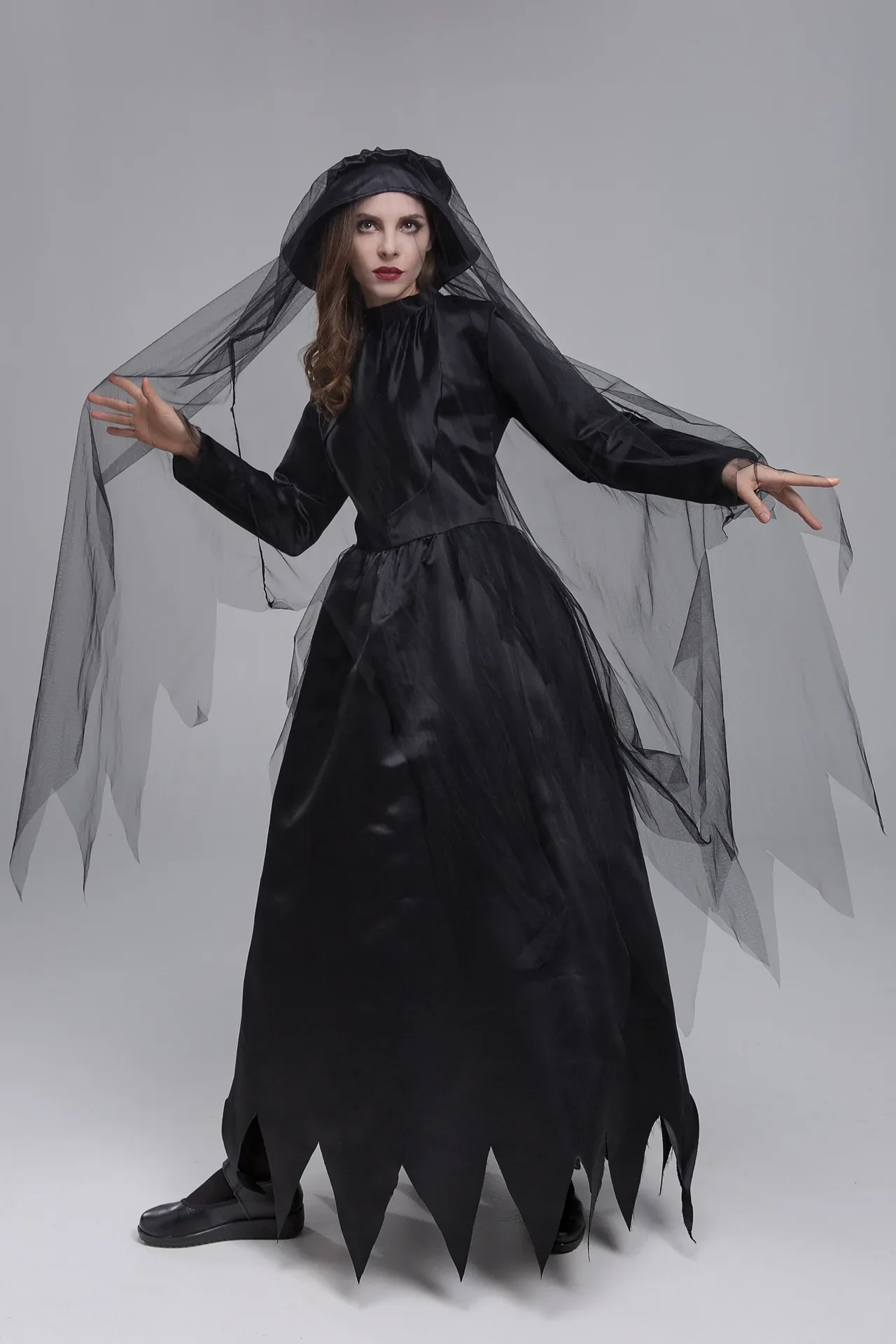 Costume de Zombie d'Horreur Spirituel pour Femme, Déguisement de Vampire, de Scène, de Bar, de ixd'Halloween, Nouvelle Collection