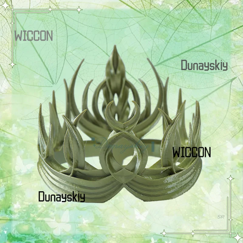 دعائم الهالوين الخيالية نمط الملك الملكة تاج الأميرة تأثيري اكسسوارات منتجات مطبوعة ثلاثية الأبعاد لحفلة الكرنفال