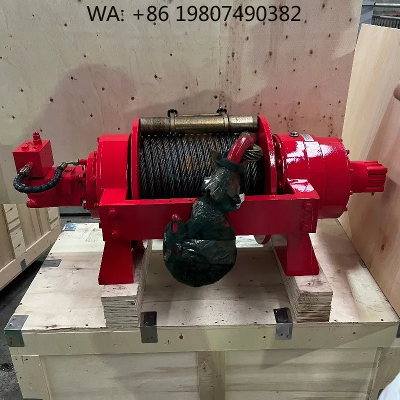 Multi-Ton Hydraulic Recovery Winch 8–30 Ton / 20000Lbs Rated, Steel Wire Rope Pulling Design for Off Road Vehicle Rescue & Wreck
