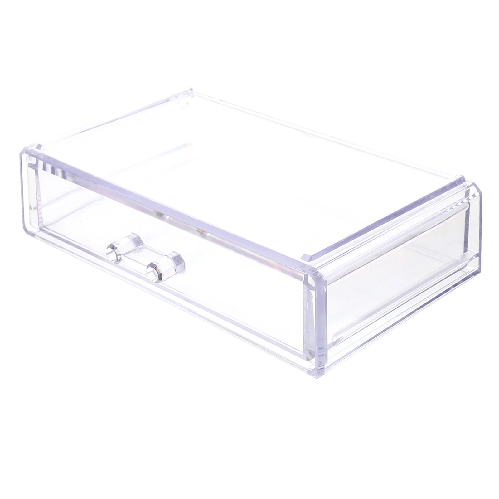 

Sturdy Transparent Drawer Storage Box for Makeup Jewelry Organizer with Dustproof Design and Easy Access Drawer Type Storage Box
