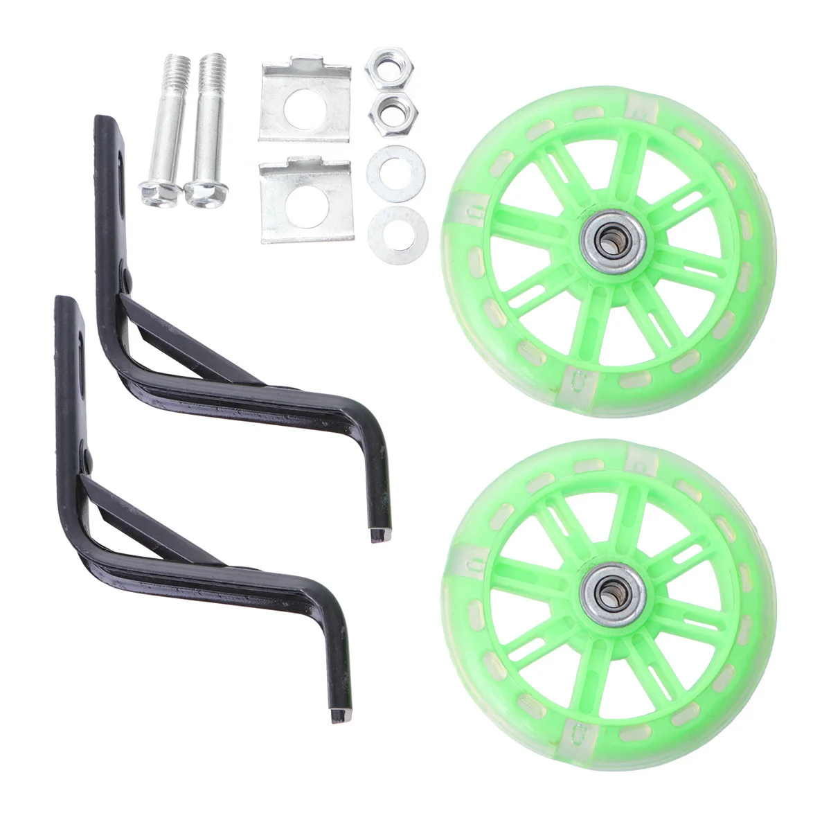 

2Pcs Bike Training Auxiliary Wheels Flashing Support Adjustable Sturdy Balance Protection for Cycling Accessories