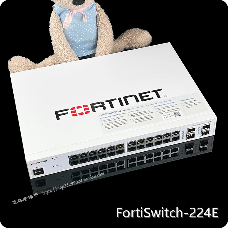 Fortiswitch 224E Fortinet Schakelaar 24 Gigabit Poorten 4 Gigabit Optische Poorten