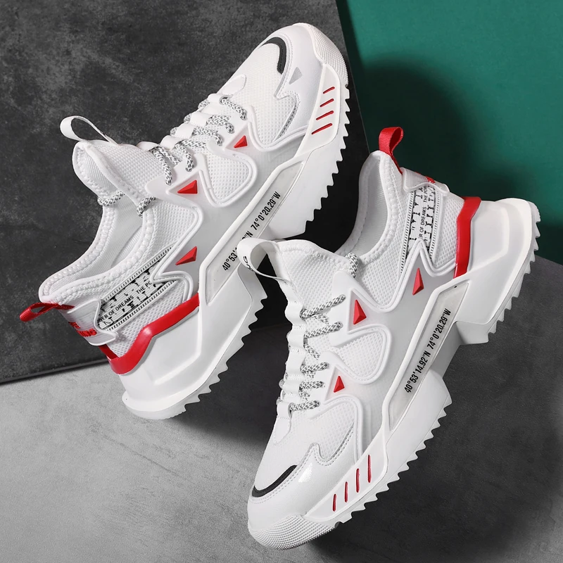 メンズシューズ 2025年 春秋新作 スポーツシューズ、耐久性と軽量性を備えたランニングシューズ、通気性抜群、ティーンエイジャー、中学生向け