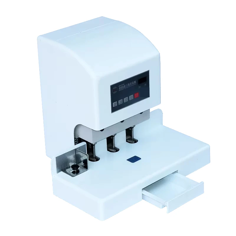 

50 Mm/1.96 Inches Automatic 3 Hole Punching Machine Electric Paper Drilling Machine for Loose-Leaf Binding