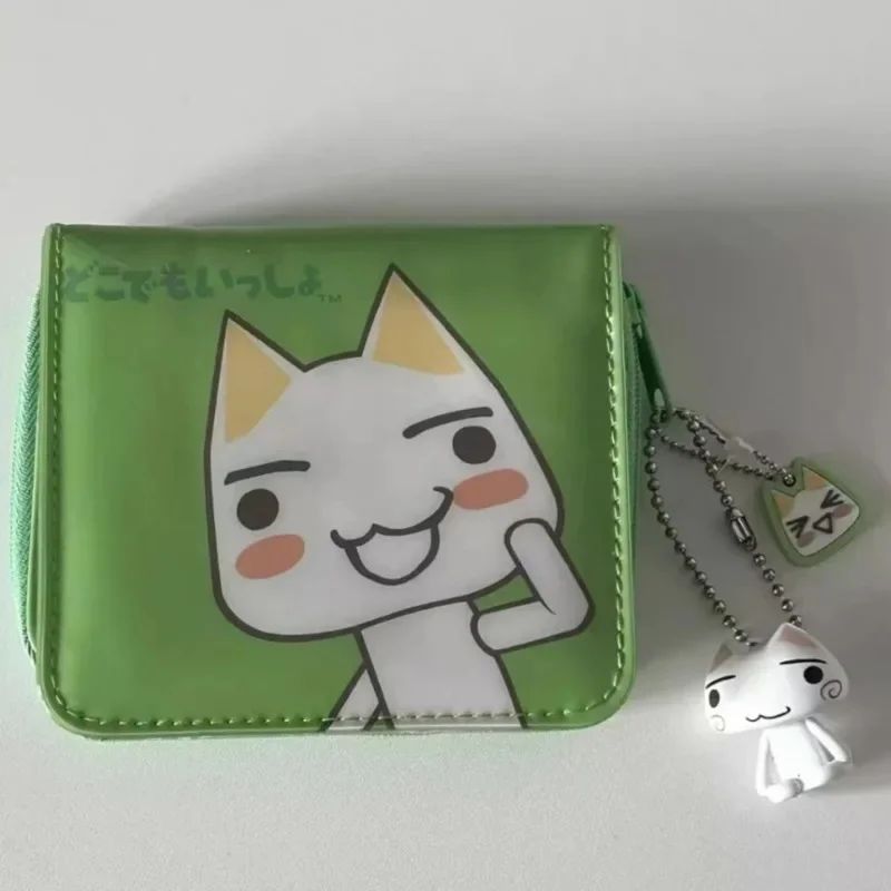 

IT Cat Wallet Y2K New Cartoon Change Kawaii Fun Wallet Short Zipper Card Bag Student Ins Large Capacity Pendant Storage Bag New