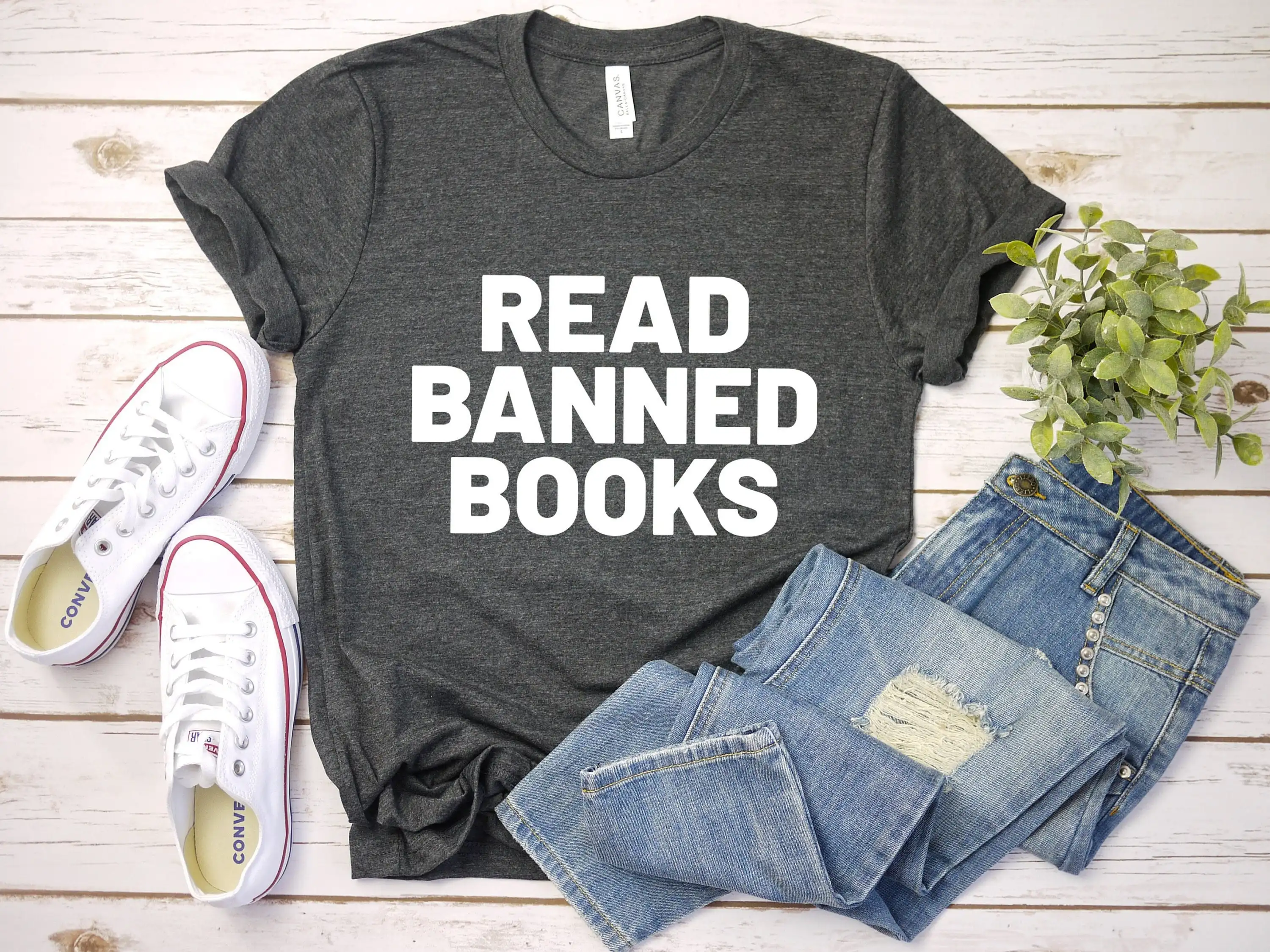 Read banned books tee bookish shirt social justice gift equality t book lover literary librarian woke reading top