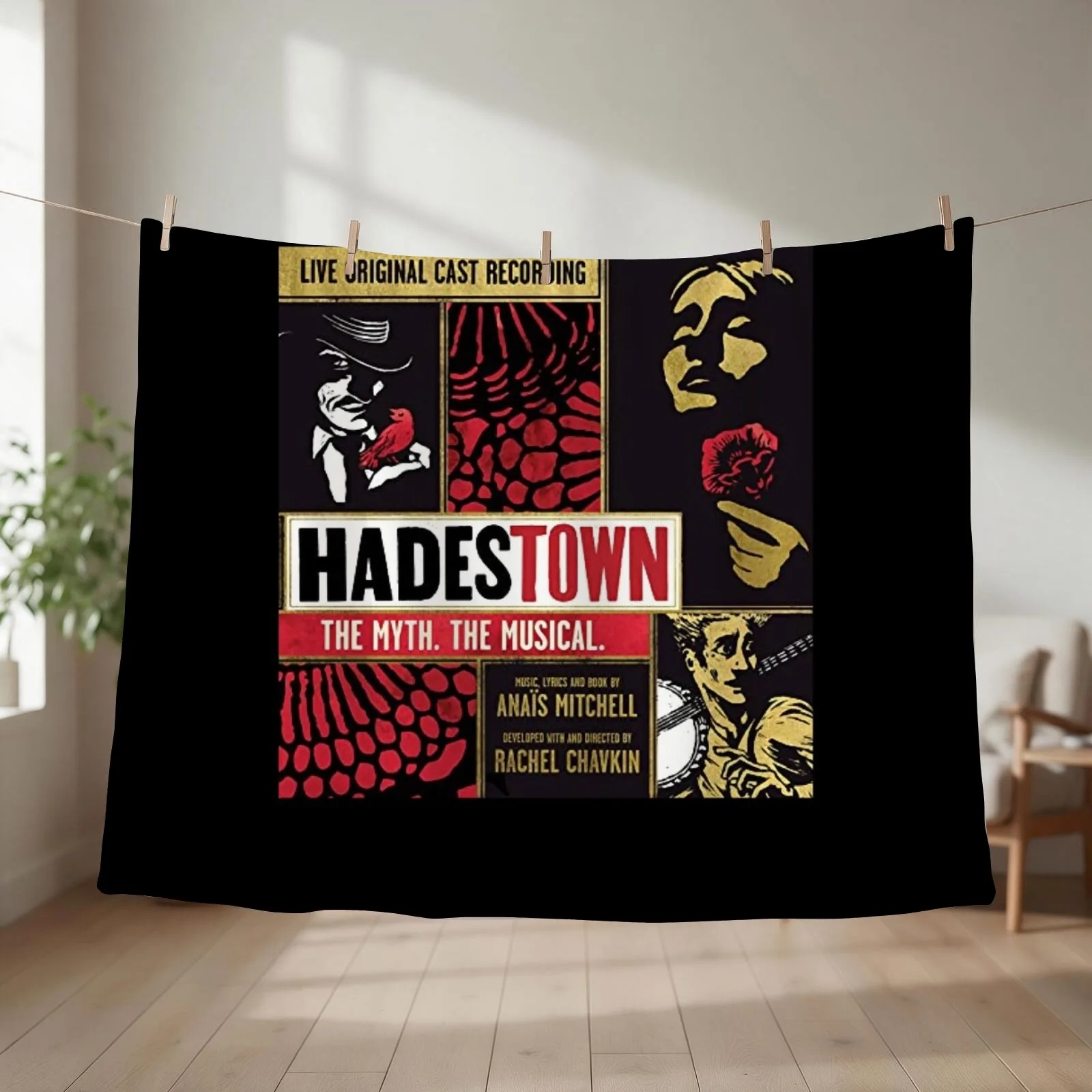 Hadestown - Hadestown flower - Hadestown The Musical Throw Blanket couch cozy soft plush fuzzy picnic outdoor blanket