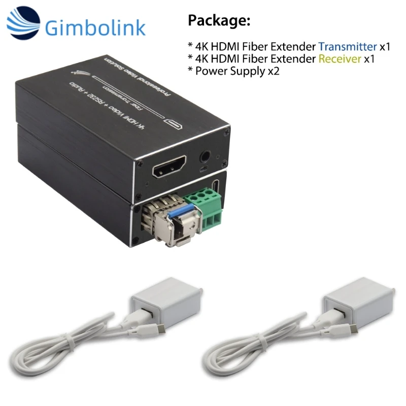 Einzelhandel Micro Mini 4K für HDMI & RS232 Extender mit externem Audio HD-MI & FTTH Glasfaser-Transceiver Optik-Medienkonvertern
