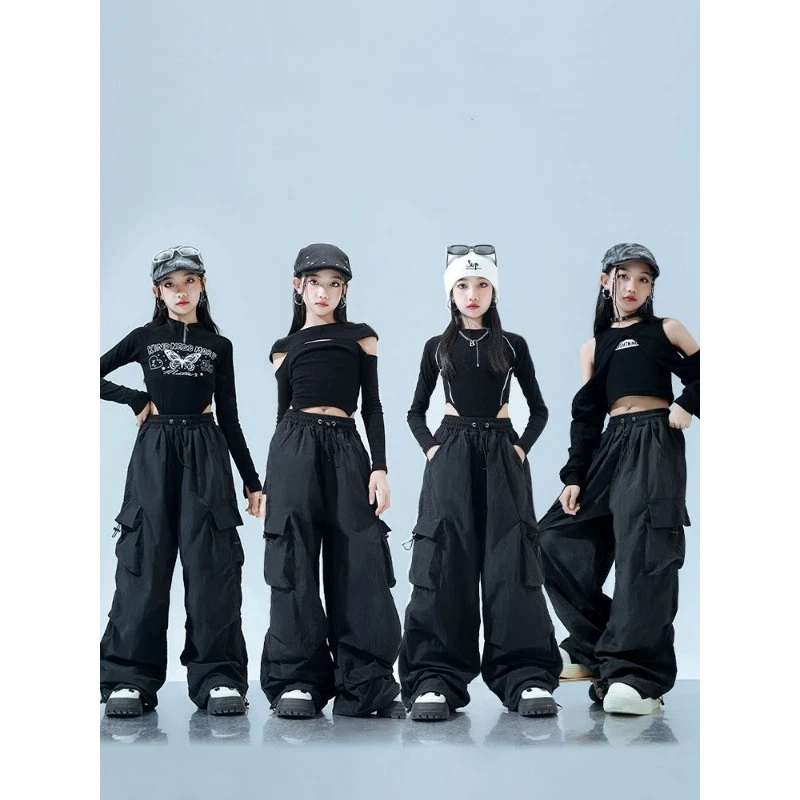 Girl Jazz Dance Costumes, Autumn and Winter Girl Group Dance Performance Costumes, Children's Model Runway Sets, Fashion