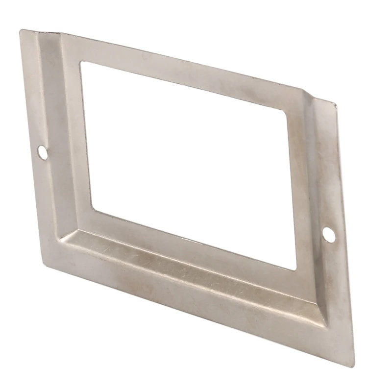 Porta etichette per etichette in metallo con cassetto per cartelle postali, tono argento, 40 pezzi