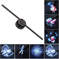 3D Hologram Fan 224 LED Light Beads High Resolution 3D Advertising Player for Business Store Shop Bar Holographic Projector Fan